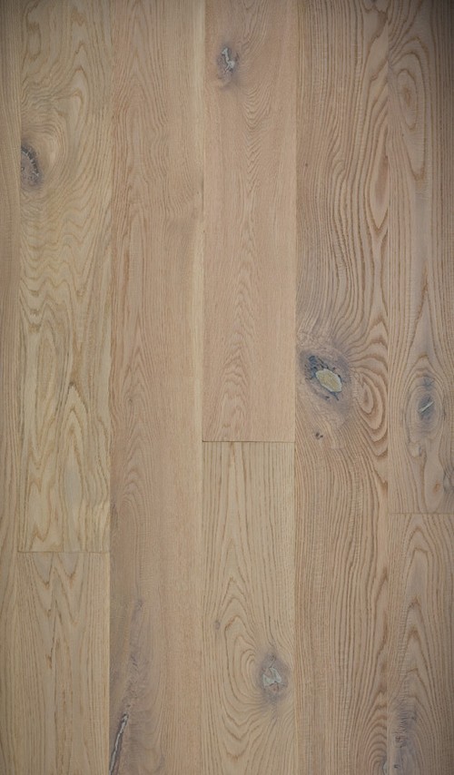 Parquet massif chêne huile fs - Chêne massif antique huilé blanc ellsworth 145x18mm effet brut de sciage