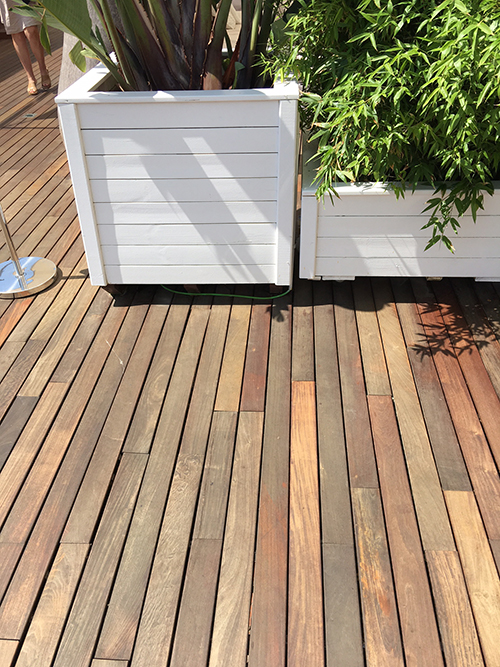 Lames de terrasse composite - Lame de terrasse couvre joint brun (plinthes) 2400*66*12